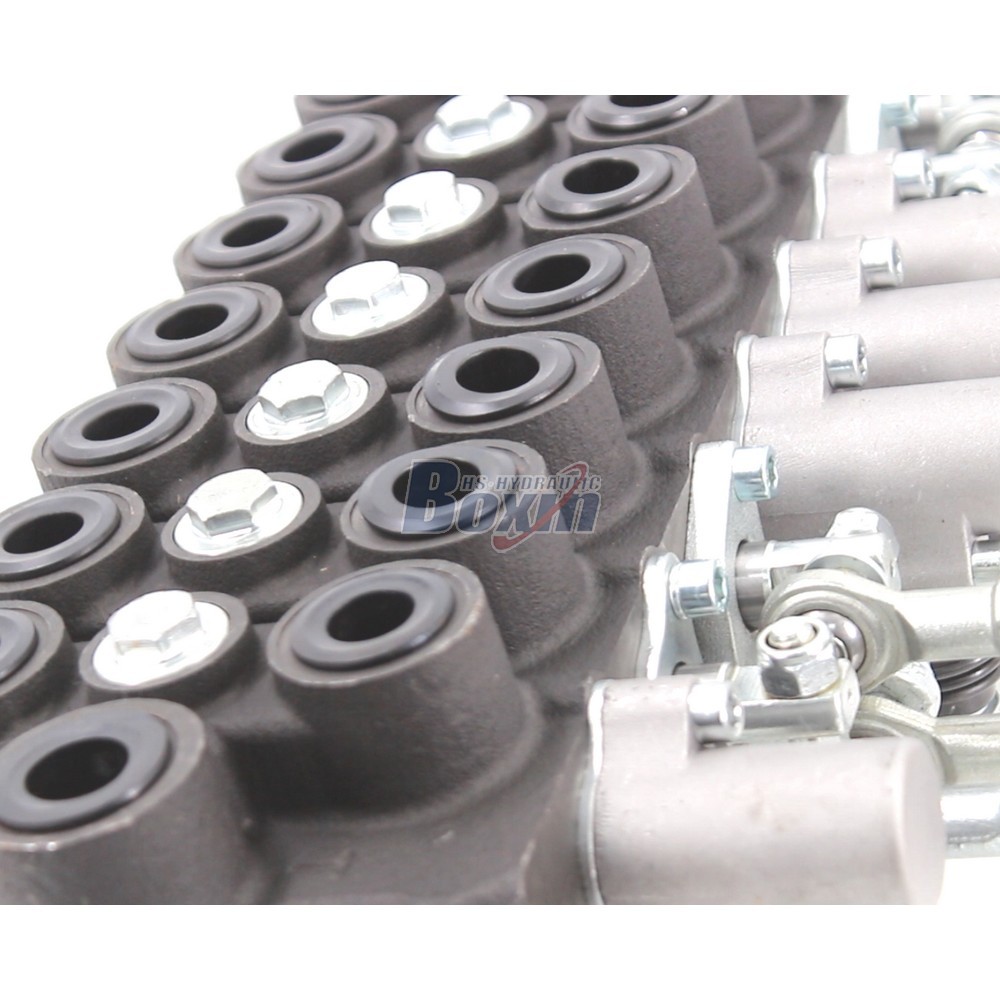 HSW50 Series 8 Spool Hydraulic Monoblock Valve for Mobile Equipment detail image